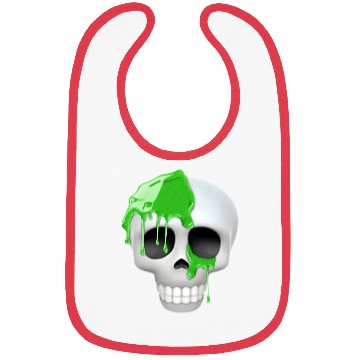Discover skull toxic emoticon Bibs
