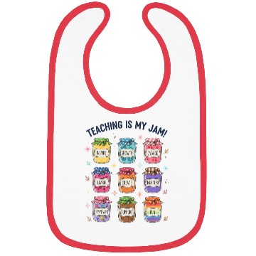Discover Teaching Is My Jam Cute Teacher Appreciation Bibs