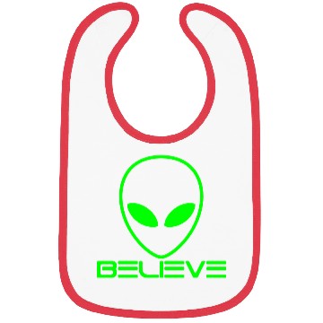 Discover Alien Believe Funny Science UFO Bibs