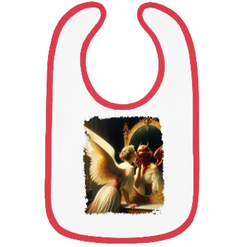 Discover Inner Duality Angel Demon Mirror Renaissance Bibs