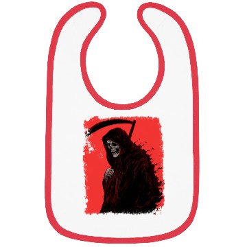 Discover Skeleton Reaper Red Bibs