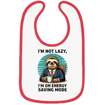 Discover Energy Saving Mode Sloth Bibs