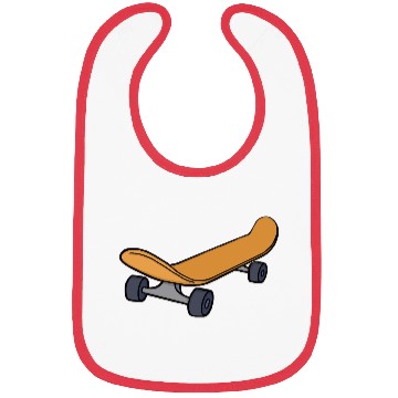 Discover Vintage Skateboard Retro Illustration Bibs