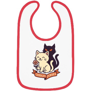 Discover Whimsical Cats and Spooky Aura Design Bibs