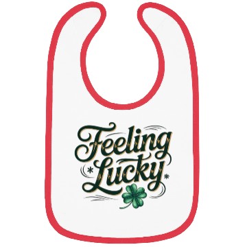 Discover Felling Lucky Shamrock Typography Bibs