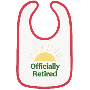 Discover Sunrise Retirement Celebration Design Bibs