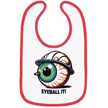 Discover Surreal Eyeball with Space Hat Bibs