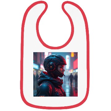 Discover Futuristic Cyberpunk Nightscape Bibs