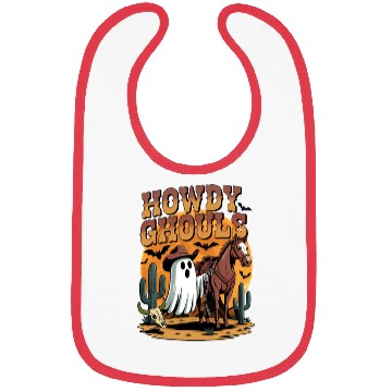 Discover Howdy Ghouls Cowboy Ghost Halloween Bibs