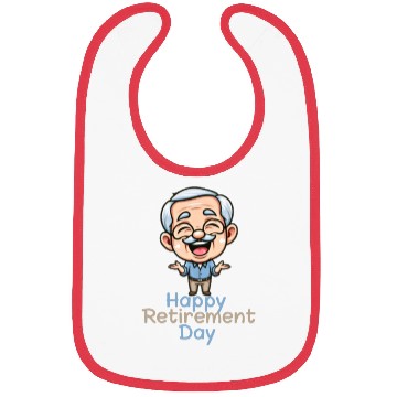 Discover Joyful Retirement Celebration Illustration Bibs