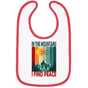 Discover Mountain Sunset Peaceful Scene Bibs