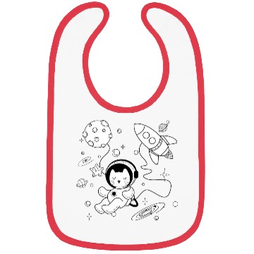 Discover Cosmic Kitty in Space Adventure Bibs