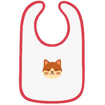 Discover Minimal Cat Face – Cute Kitty Bibs