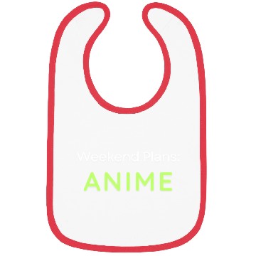 Discover Vibrant Anime Weekend Text Design Bibs