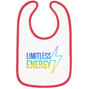 Discover Limitless Energy Neon Typography Bibs
