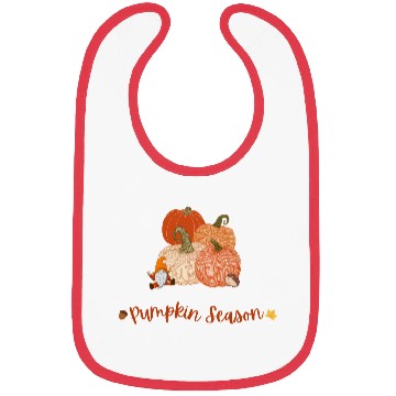 Discover Autumn Pumpkin Harvest Illustration Bibs