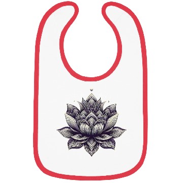 Discover Intricate Lotus Mandala Design Bibs