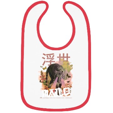 Discover Mystical Tiger with Kanji & Boy Name MAILO Bibs