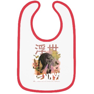 Discover Mystical Tiger with Kanji & Boy Name LENNY Bibs