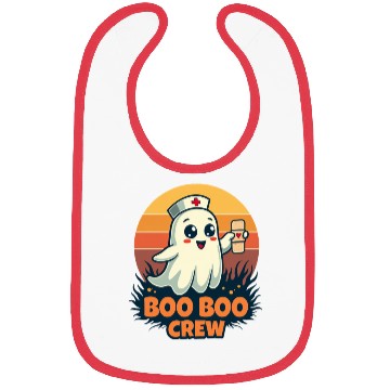 Discover Halloween Boo Boo Crew Cute Ghost Nurse Doctor Bibs