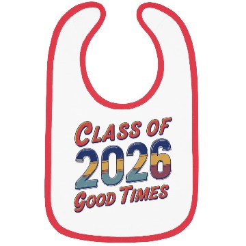 Discover Class of 2026 Good Times Vintage Style Senior Bibs