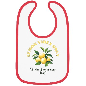 Discover Lemon Vibes Only Bibs