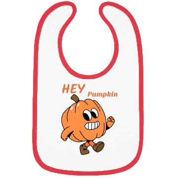 Discover Playful Pumpkin Character Design Bibs