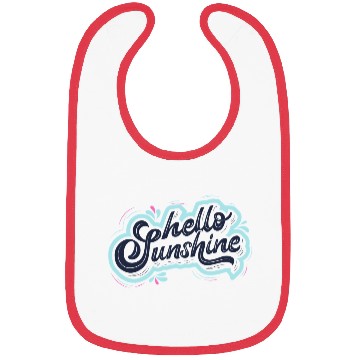 Discover Hello Sunshine Inspirational Script Design Bibs