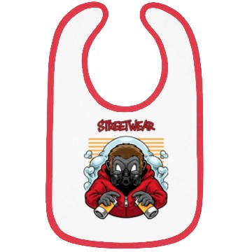 Discover A graffiti-style cartoon monkey Bibs