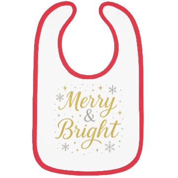 Discover Festive Merry and Bright Holiday Design Bibs