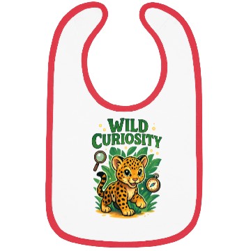 Discover Wild Curiosity: Playful Jungle Leopard Bibs