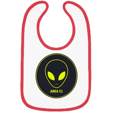 Discover Area 51 Alien Logo Bibs