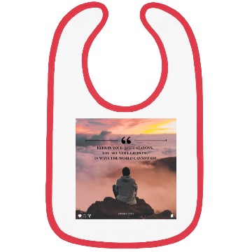 Discover Quiet Seasons Growth Inspirational Quote Bibs