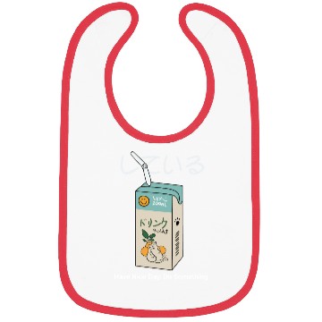 Discover Relaxing Cat and Drink Illustration Bibs