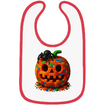 Discover Master Builder Halloween Pumpkin and Spider Bibs