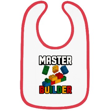 Discover Master Builder Wall Brick System Toys Team Bibs