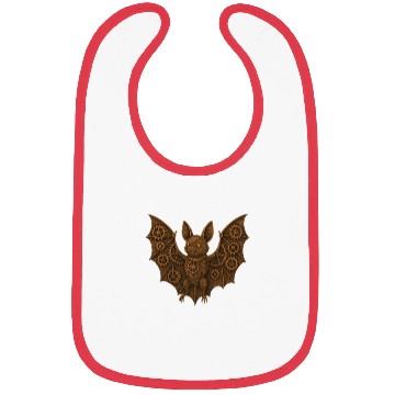 Discover Steampunk Bat Character Illustration Bibs