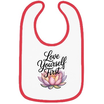 Discover Inspirational Lotus Floral Affirmation Bibs