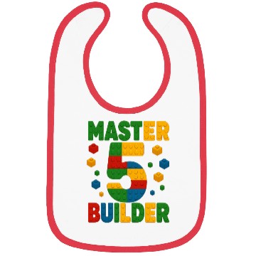 Discover Master Builder Brick System Toys Party Bibs