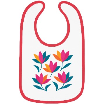 Discover Colorful Abstract Tulips Graphic Bibs