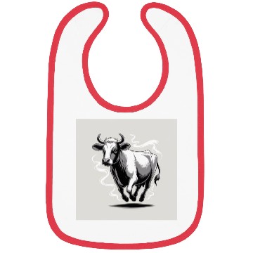 Discover Running Cow Graphic Bibs