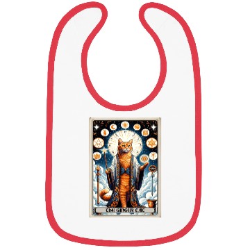 Discover Orange The Ginger Cat Tarot Card Cat Bibs