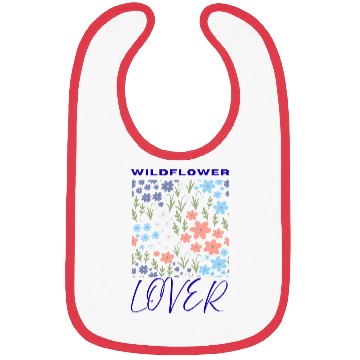 Discover Wildflower Lover Floral Design Bibs