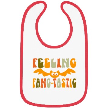 Discover Feeling Fang-Tastic Funny Halloween Bat Bibs