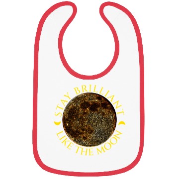 Discover Full Moon & Golden Crescents Quote Bibs