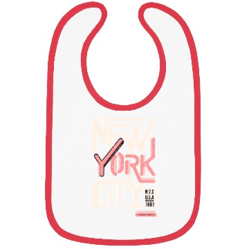 Discover Urban New York City Typography Design Bibs