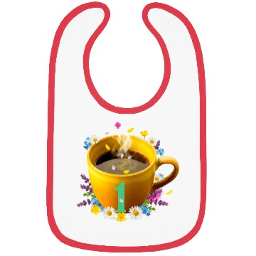 Discover Whimsical Coffee Celebration Mug Bibs