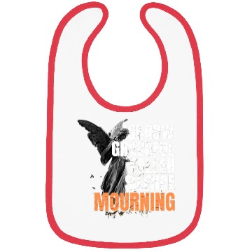 Discover Angel with Wings and Mourning Words Bibs