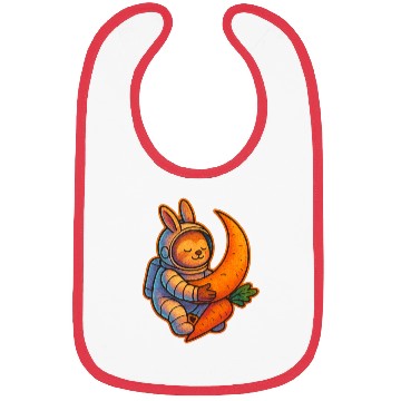 Discover Adorable Moon Bunny with Carrot Bibs