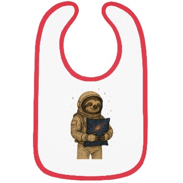 Discover Cosmic Sloth in Space Suit Bibs